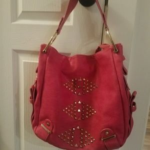 Studded pink purse